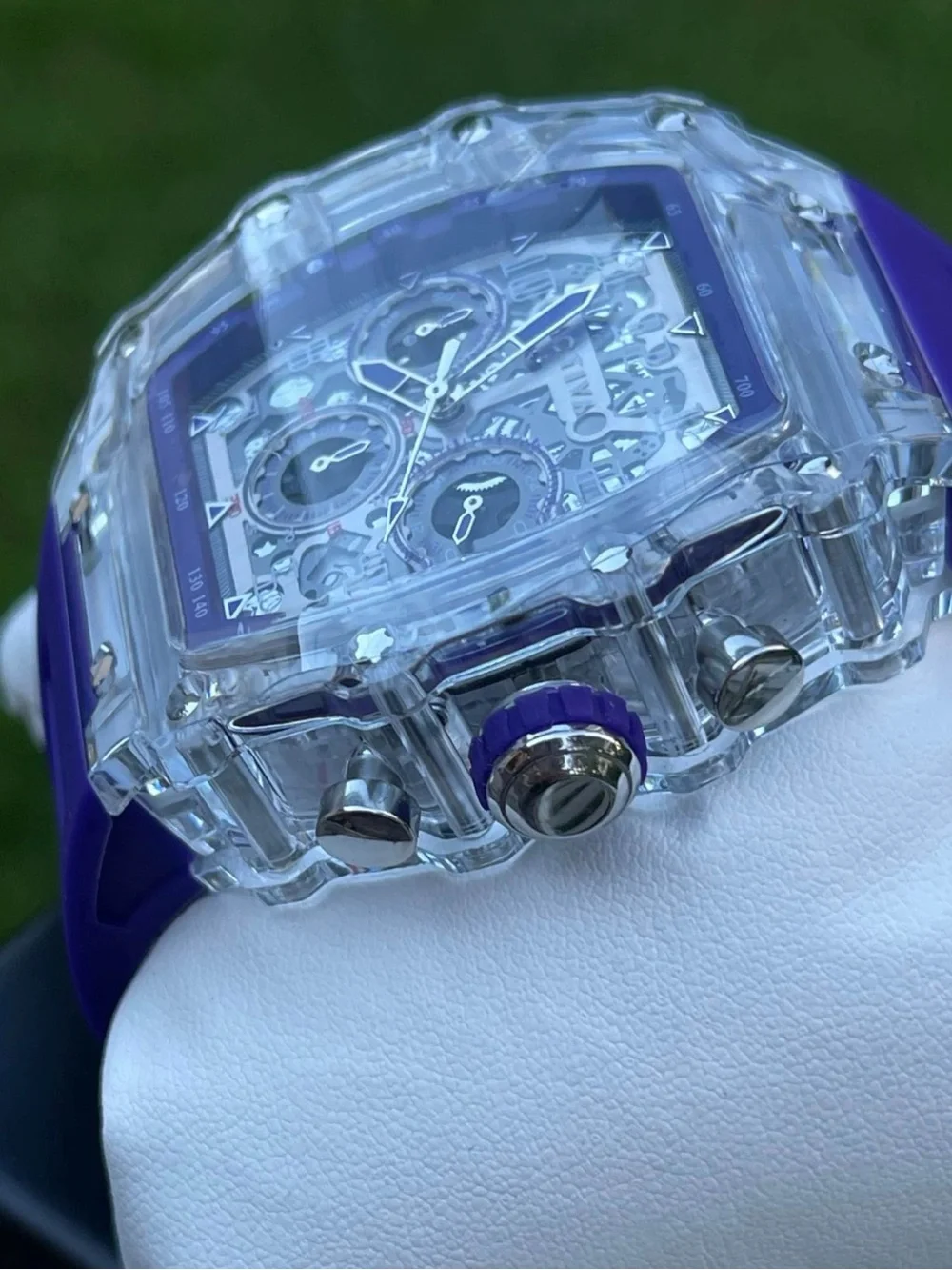 Activa X Invicta Skeleton Dial Purple 44.3mm